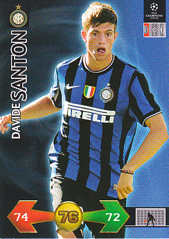 Davide Santon Internazionale Milano 2009/10 Panini Super Strikes CL #147